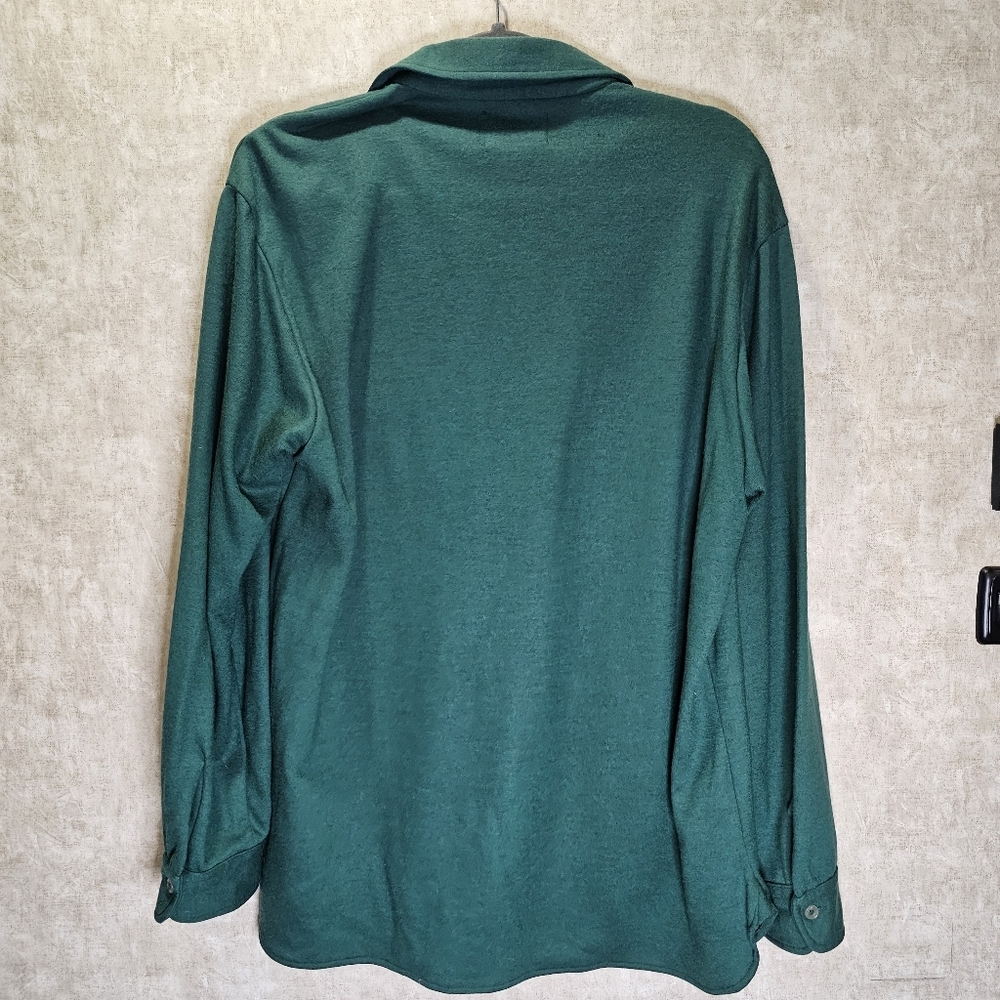 Rare 70's Pendelton Wool 1/2 Zip Green Pullover Shirt Sweater - Picture 3 of 3